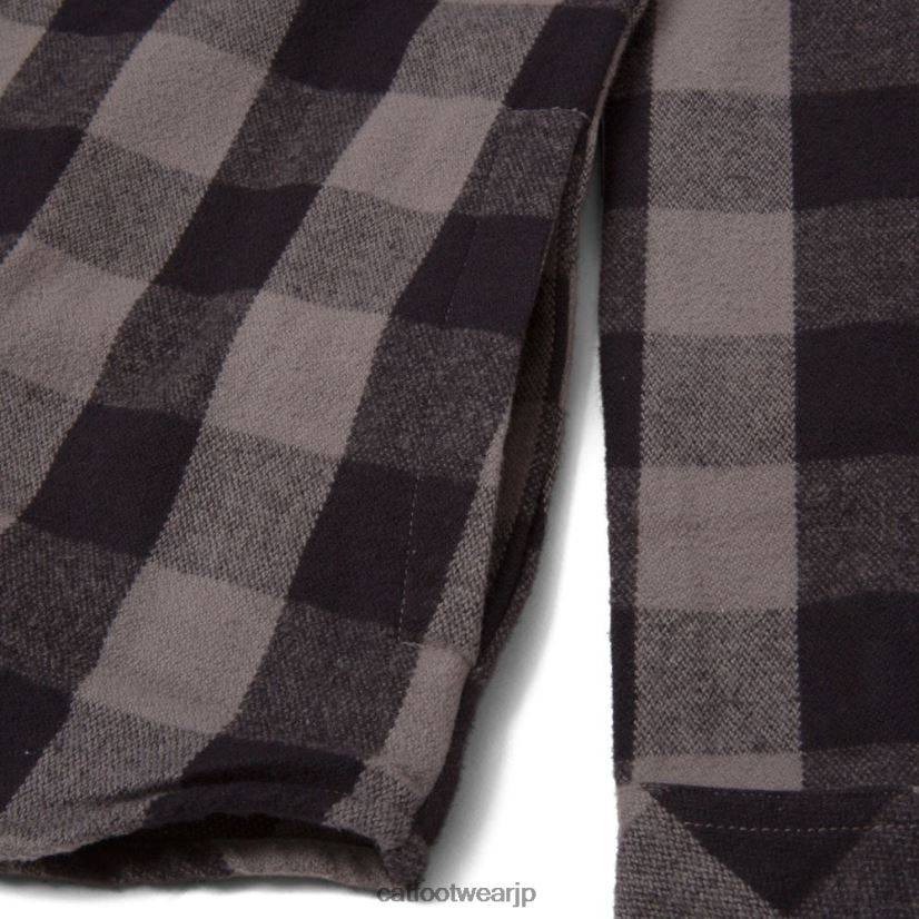 バッファローチェックのヘビーウェイトシャツ 黒 女性 N2JB0V317 Caterpillar |トップス＆アウター